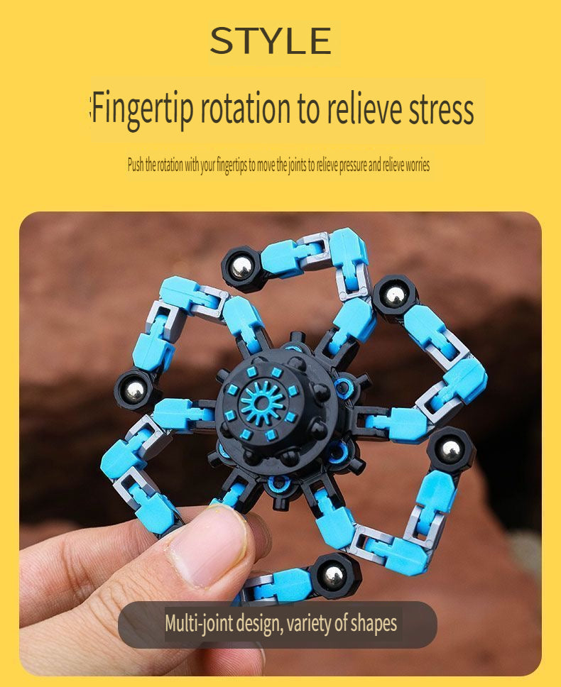 【Best Seller】4pc Transformable Fidget Spinners ,Eco-friendly ABS plastic