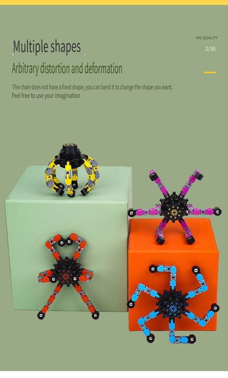 【Best Seller】4pc Transformable Fidget Spinners ,Eco-friendly ABS plastic