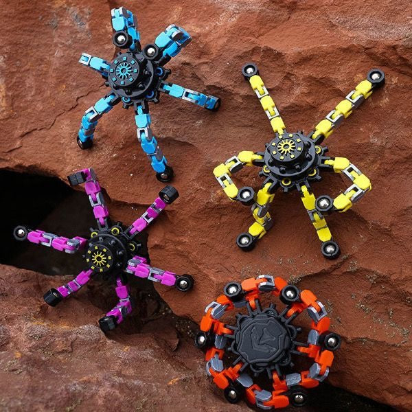 【Best Seller】4pc Transformable Fidget Spinners ,Eco-friendly ABS plastic