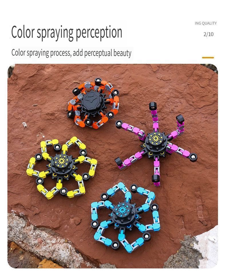 【Best Seller】4pc Transformable Fidget Spinners ,Eco-friendly ABS plastic